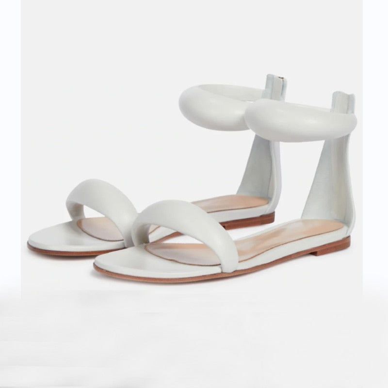 Processing time:3-7days after placing orders Summer Sexy Flat Sandals Simple Fish Mouth Zipper Women's Shoes Gold Silver Black Green White Brown Big Size