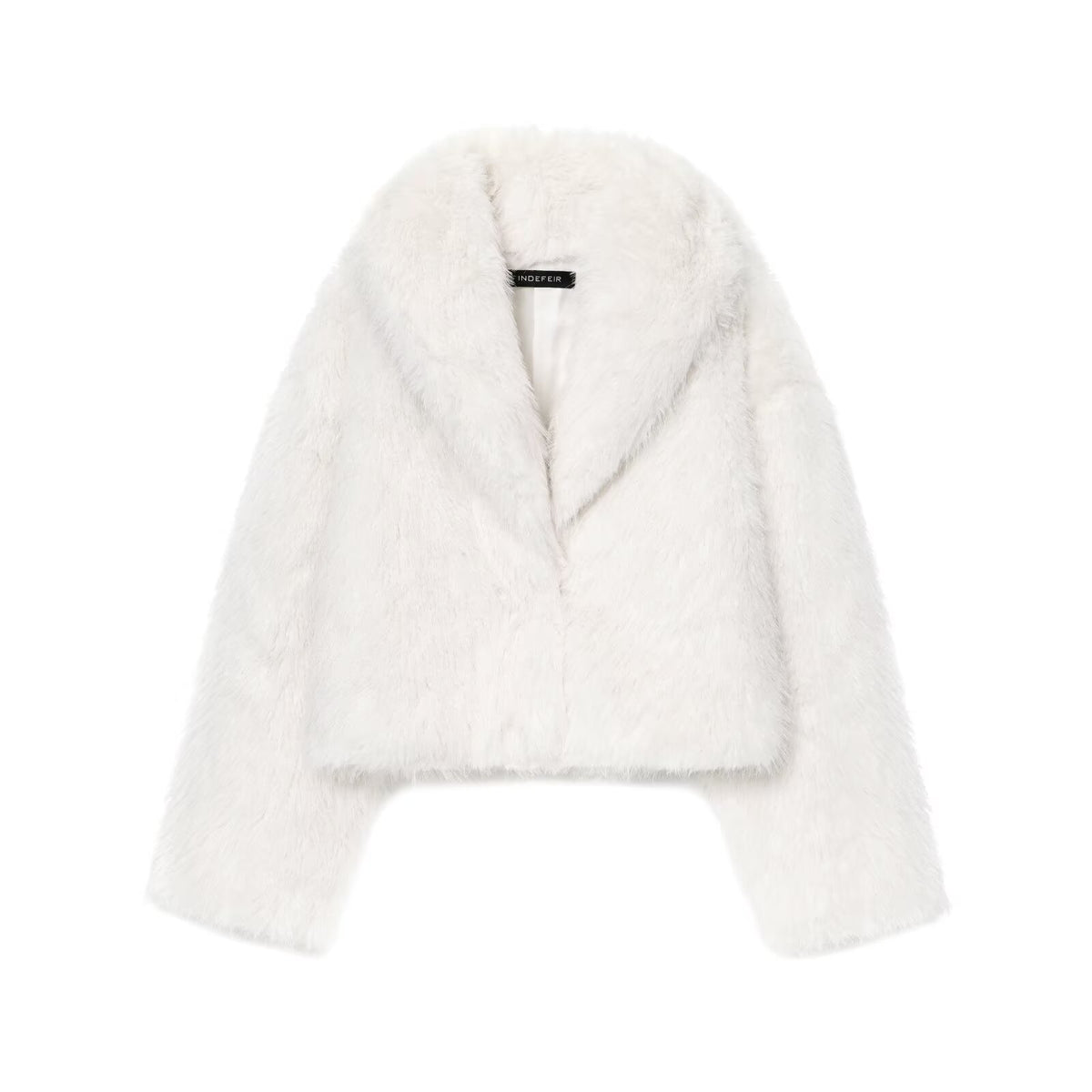 Casual short faux fur coat