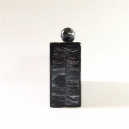 New Round Head Marble Grain Acrylic Dinner Bag Fashion Black Versatile Handbag Cross Body Box Bag