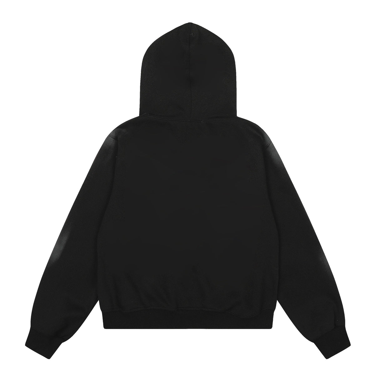 Tie dye fur collar hooded sweatshirt women's coat