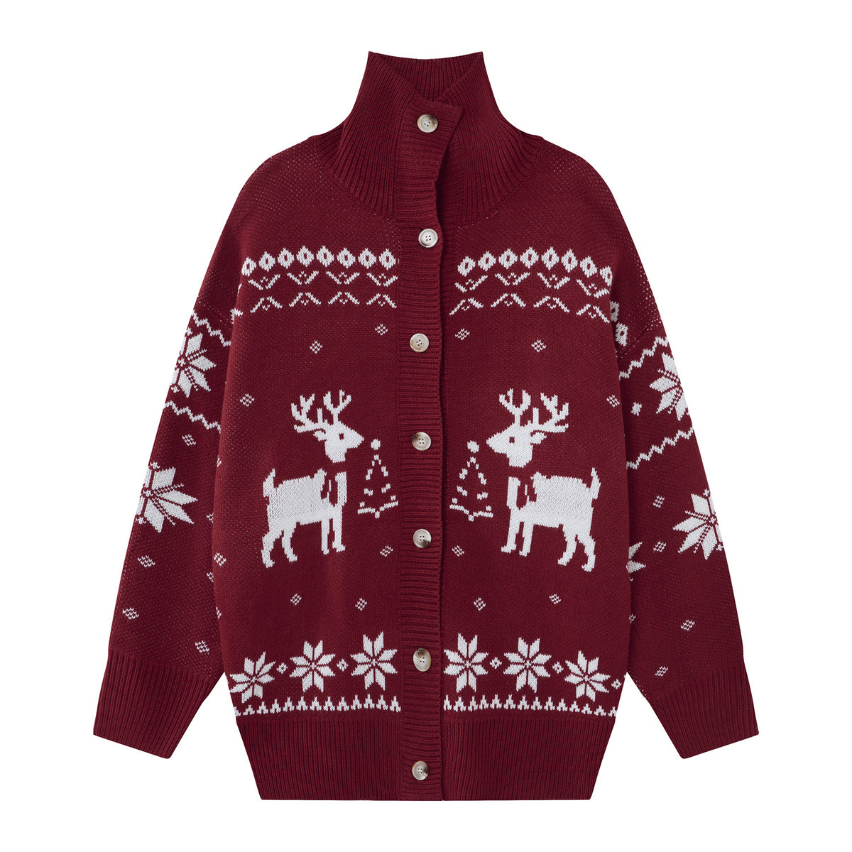 Christmas reindeer snowflake coat