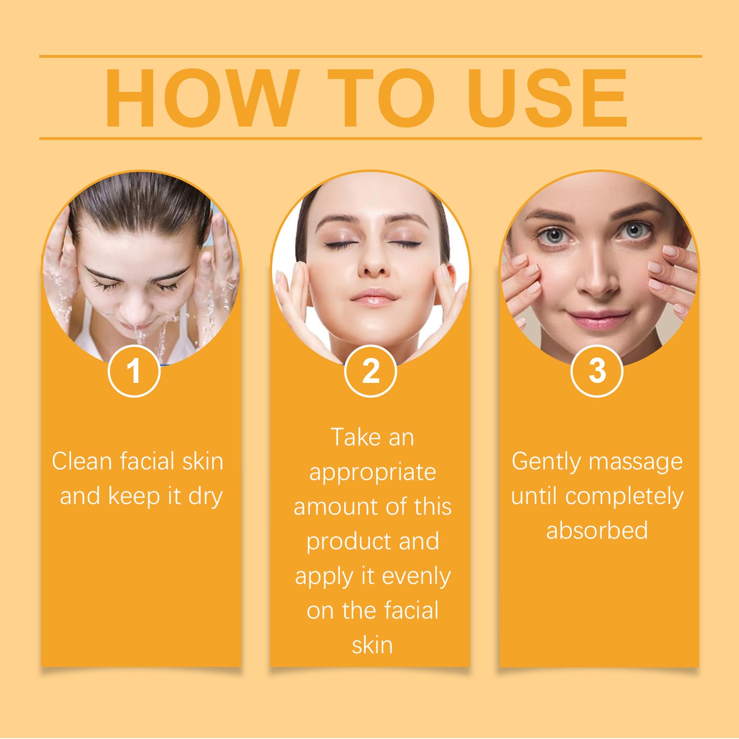 OUHOE Turmeric Moisturizing Essence, Moisturizing Face Moisturizing And Refreshing Without Greasy Moisturizing Dry Skin