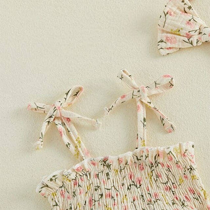 Vintage Floral Baby Romper