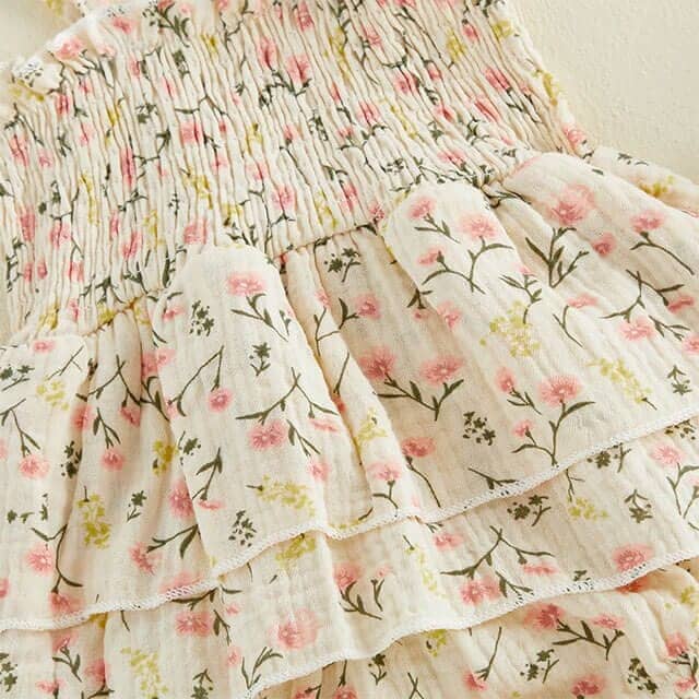 Vintage Floral Baby Romper