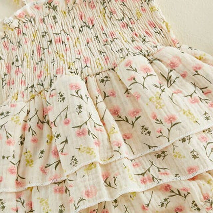 Vintage Floral Baby Romper