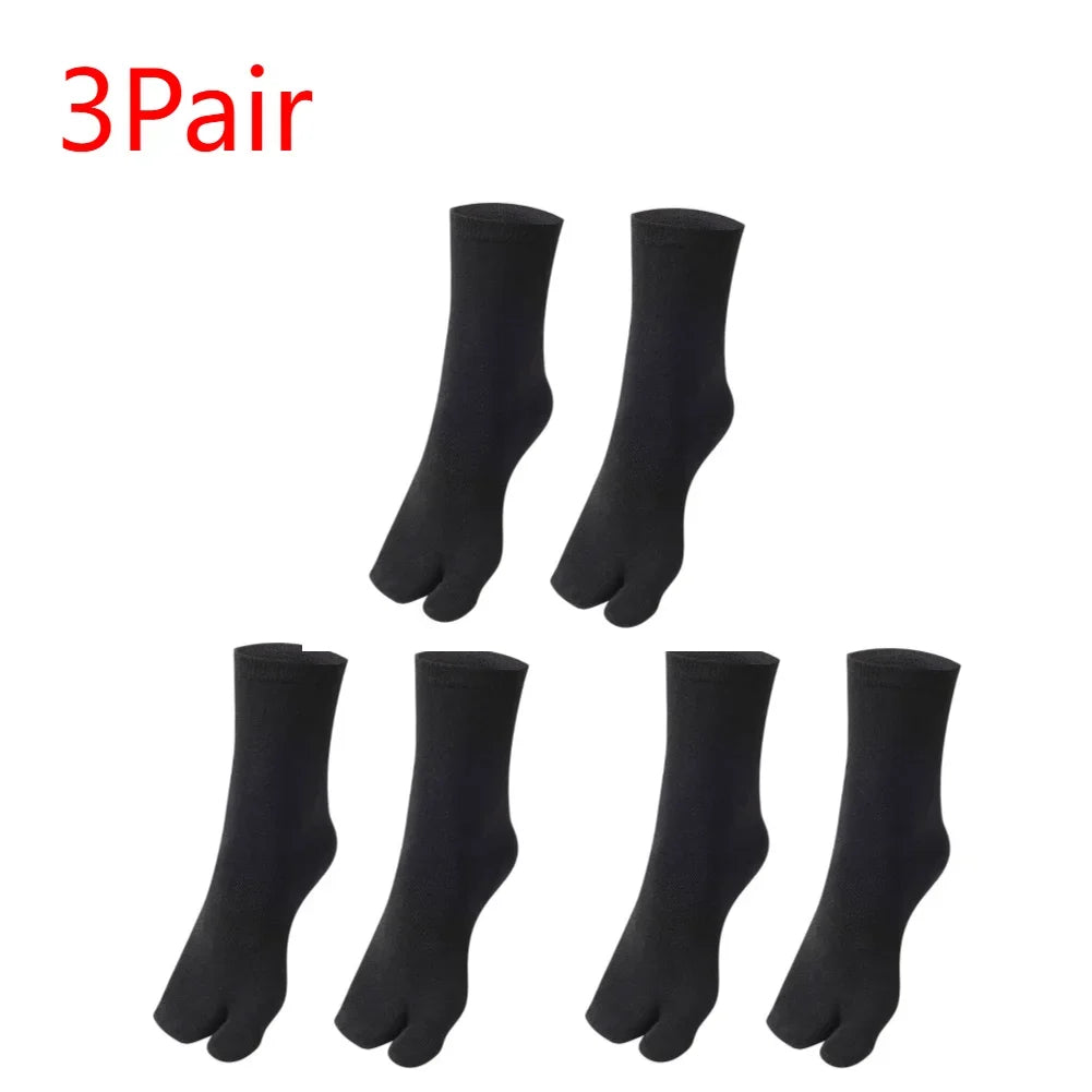 1-5PCS Women/Men Unisex Japanese Kimono Flip Flop Sandal Split Two Toes Sock Tabi Geta Cotton Socks New Arrival