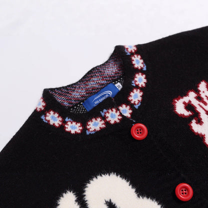 Cat Jacquard Design Coat