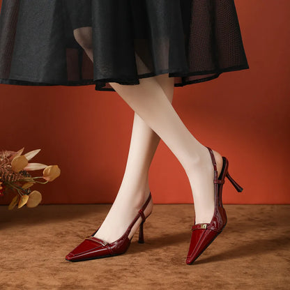 Point Toe Slingback Pumps