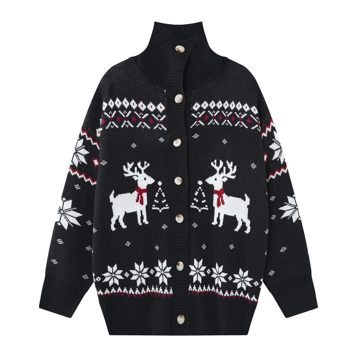Christmas reindeer snowflake coat