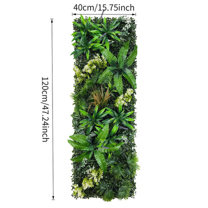 40×120cm Artificial Green Wall Panel – Faux Plant Grass Mat for Door, Background Wall, Party & Home Decor