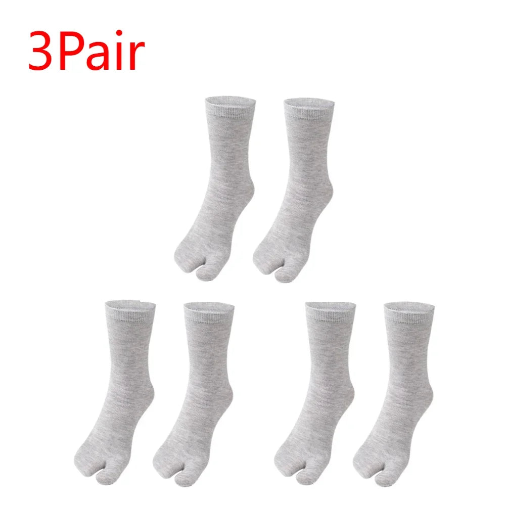 1-5PCS Women/Men Unisex Japanese Kimono Flip Flop Sandal Split Two Toes Sock Tabi Geta Cotton Socks New Arrival