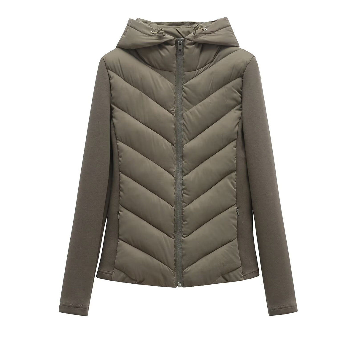 Slim Fit Lightweight Cotton Jacket with Hood for Women