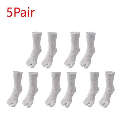 1-5PCS Women/Men Unisex Japanese Kimono Flip Flop Sandal Split Two Toes Sock Tabi Geta Cotton Socks New Arrival
