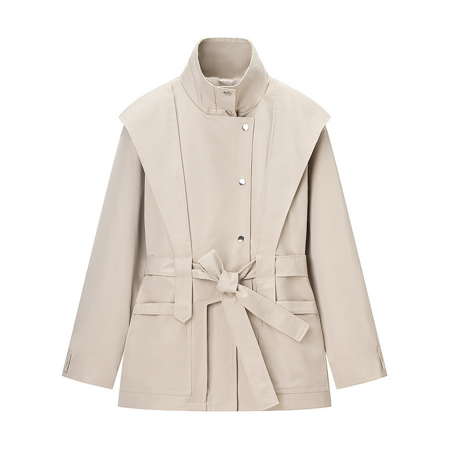 Leisure versatile classic motorcycle trench coat
