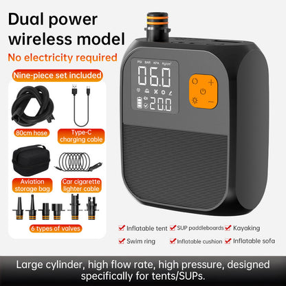 8000mAh Electric Paddle Pump, 25PSI Two-Stage Inflator for Kayaks & Inflatables