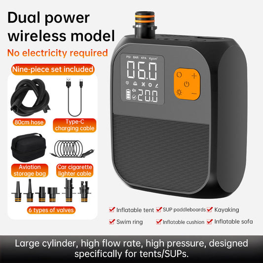 8000mAh Electric Paddle Pump, 25PSI Two-Stage Inflator for Kayaks & Inflatables