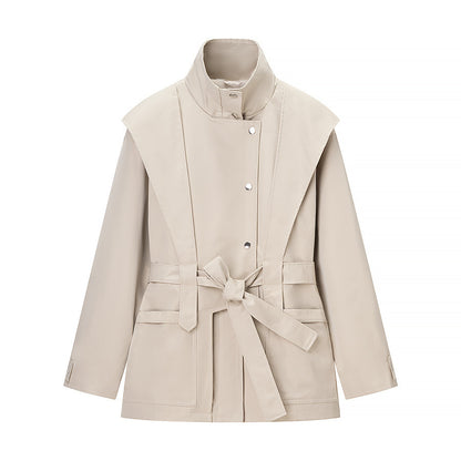 Leisure versatile classic motorcycle trench coat