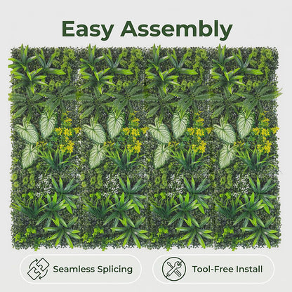 40×120cm Artificial Green Wall Panel – Faux Plant Grass Mat for Door, Background Wall, Party & Home Decor