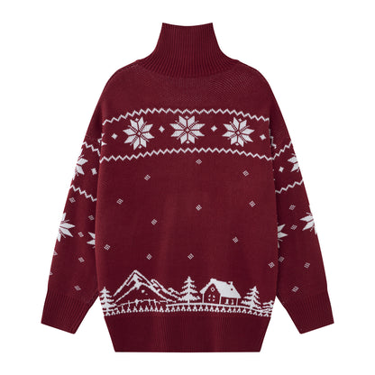 Christmas reindeer snowflake coat