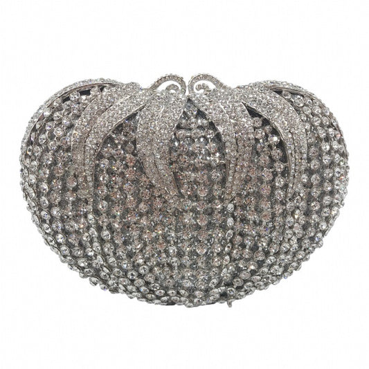 Fruit and Vegetable Tomato Slips Empty Metal Inlaid Diamond Full Water Diamond Handbag