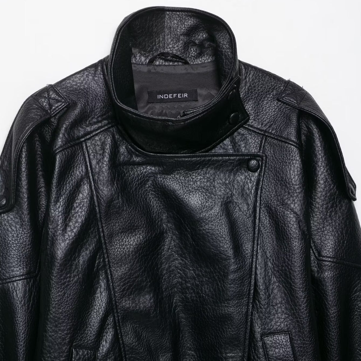 Casual imitation leather jacket women's coat
