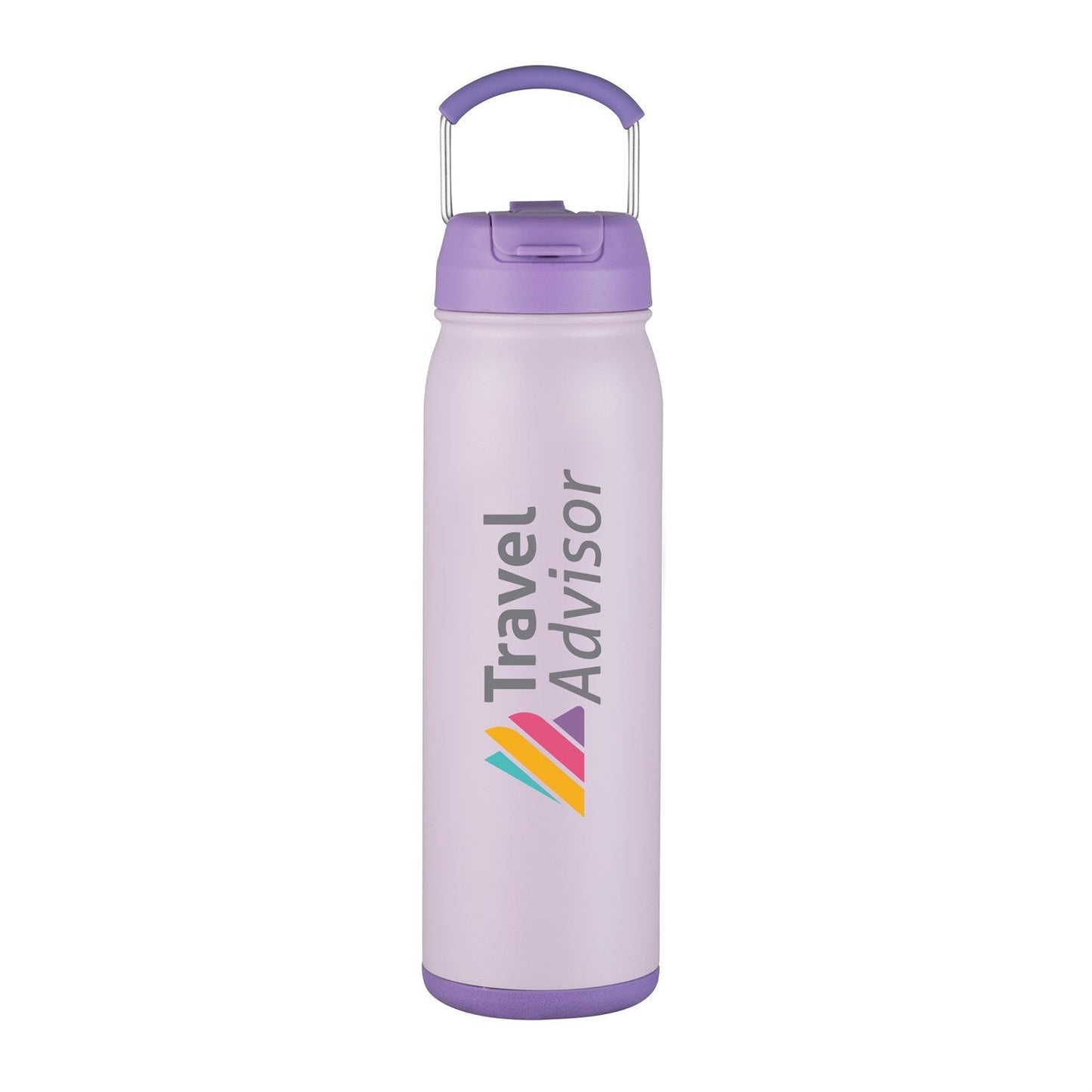 Freeze Sip  24oz Recycled Stainless Steel Bottle with easy carry handle, dual use lid & twist open bottom