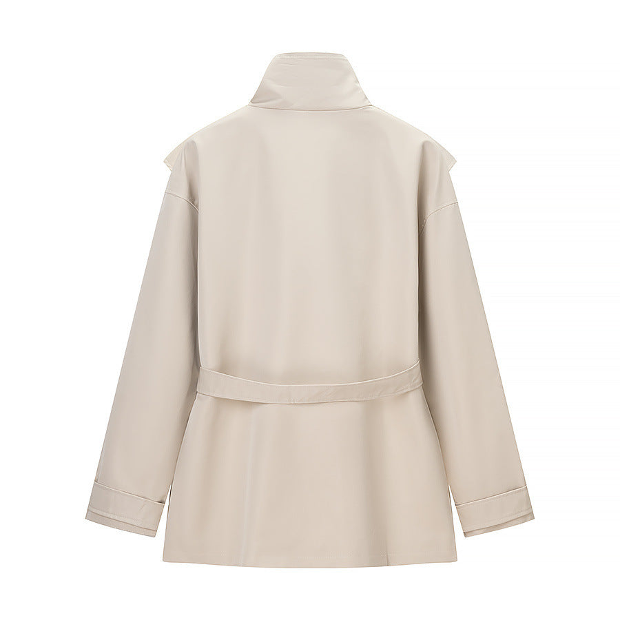 Leisure versatile classic motorcycle trench coat