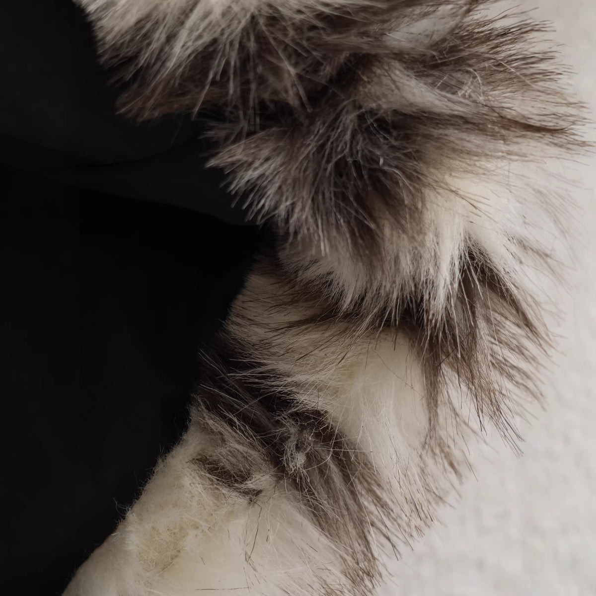 Artificial fur plush coat for women