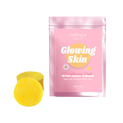Eelhope Turmeric Acid Cleansing Pad Gently Cleanses Facial Skin Pores, Moisturizes And Refreshes Skin Care