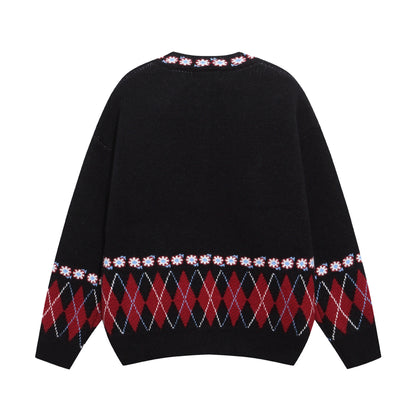 Cat Jacquard Design Coat