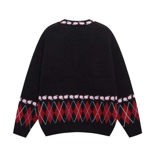 Cat Jacquard Design Coat