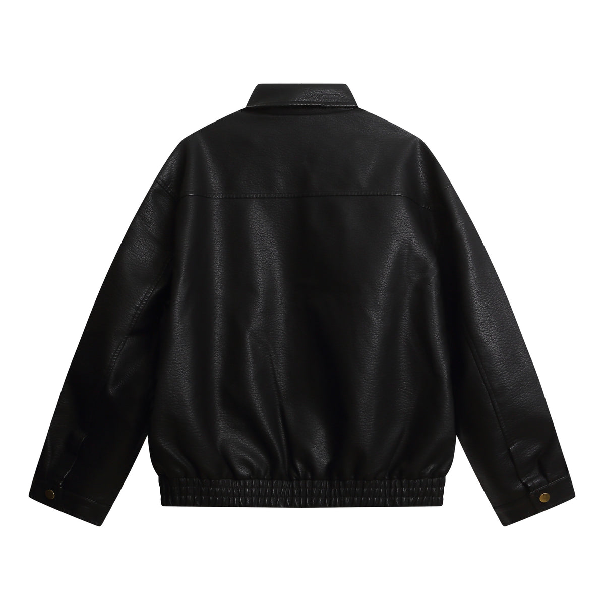 Streetwear PU Leather Jacket Men Short Style Fashion Biker Coat