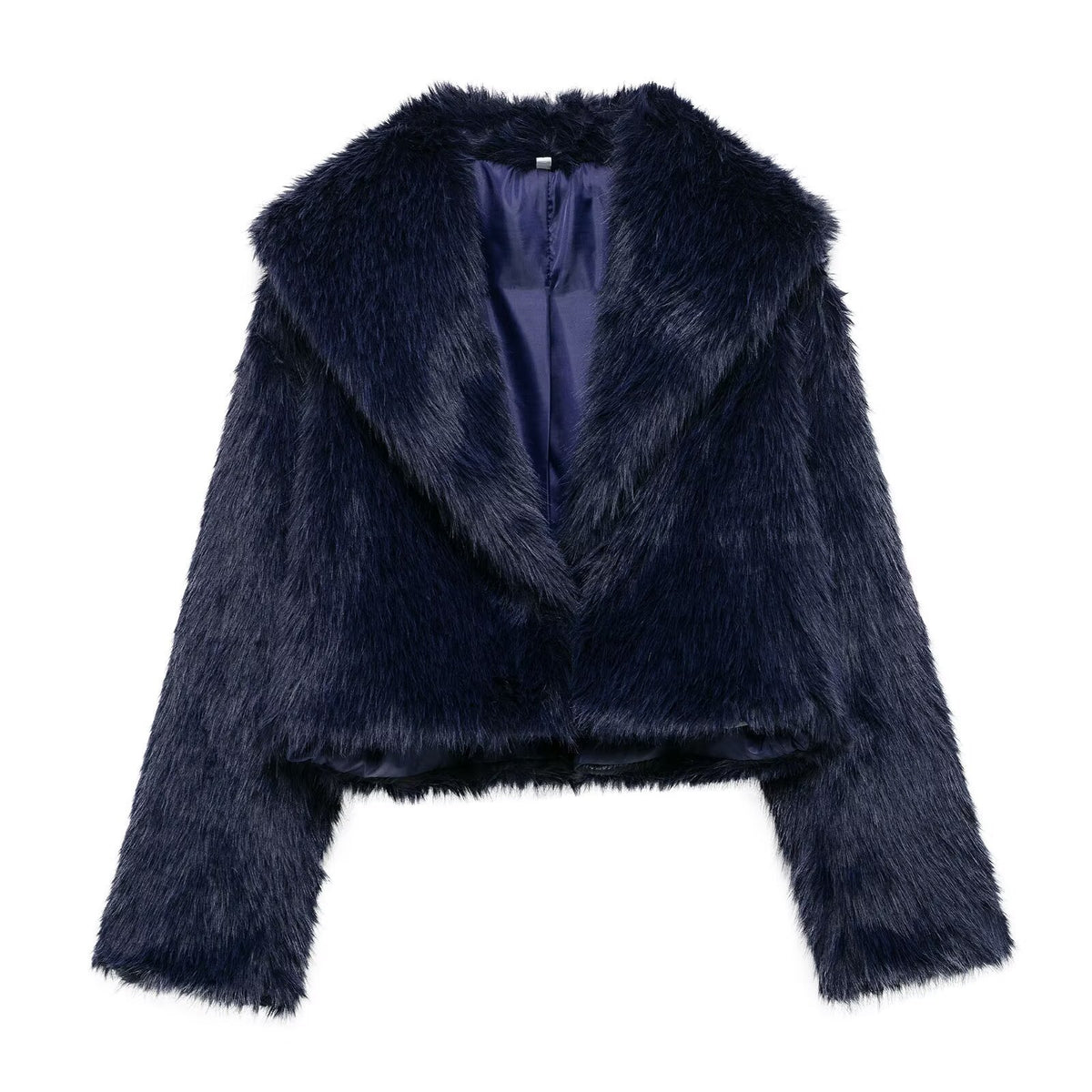 Casual short faux fur coat