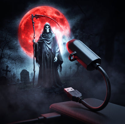 HauntGlow — Halloween Projector Light, USB, Swappable Patterns