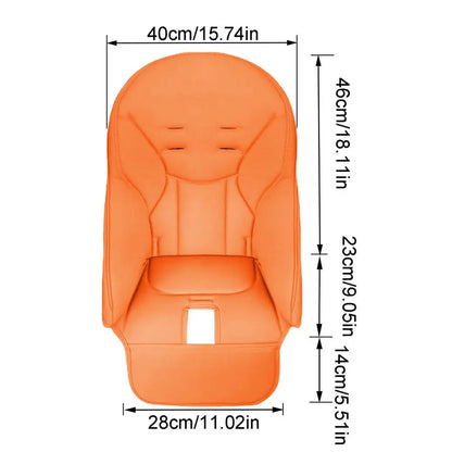 Dining Chair Cover PU Leather Baby Dining Chair Cover Soft Multifunctional Seat Cover With Padded Comfortable for Children
