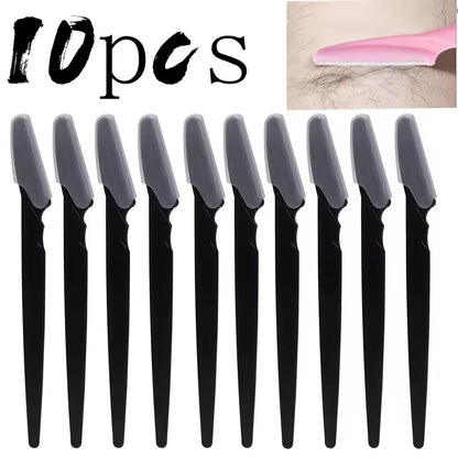 Facial Razor Dermaplaning Set | Eyebrow Shaping · Face Shaving · Multicolour | 10 · 15 · 30 Piece | Braviixx