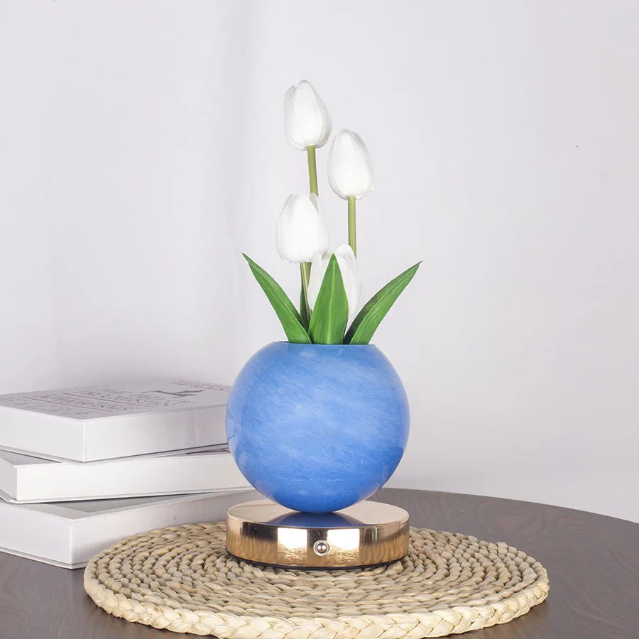 TulipGlow™ Planet Lamp 🌷✨ — Dreamy Light, Cozy Vibes