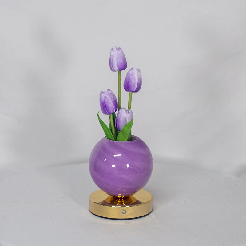 TulipGlow™ Planet Lamp 🌷✨ — Dreamy Light, Cozy Vibes