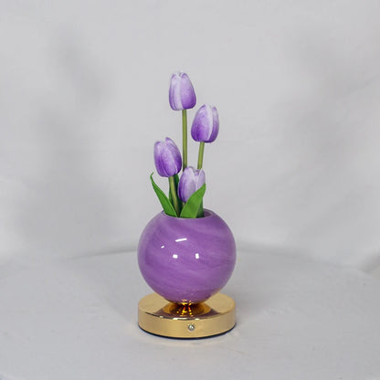 TulipGlow™ Planet Lamp 🌷✨ — Dreamy Light, Cozy Vibes