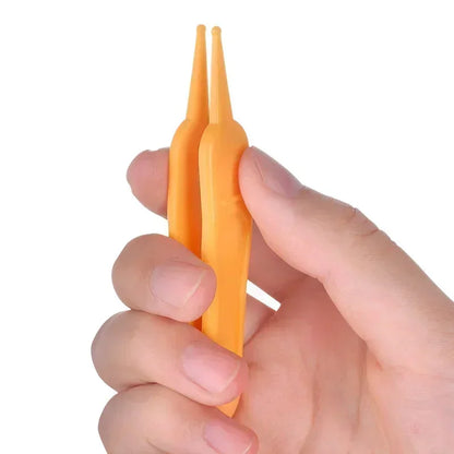 Tweezers Cleaning Forceps Baby Plastic Tweezers Nose Cleaner Tool Toddler Nasal Cavity Care Supplies Baby Essentials Kids Safety