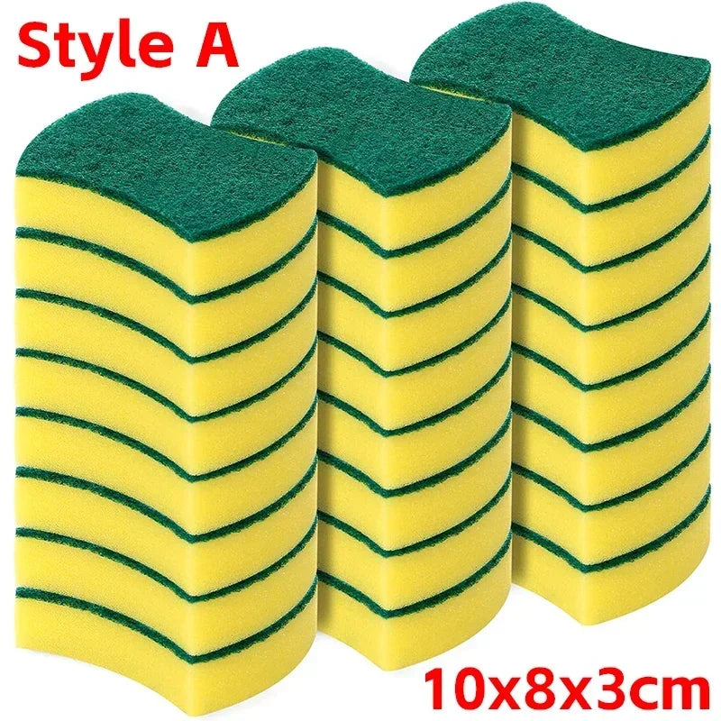 Double-Sided Magic Cleaning Sponge Set | Kitchen Scrubber