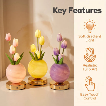 TulipGlow™ Planet Lamp 🌷✨ — Dreamy Light, Cozy Vibes