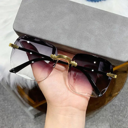 Women's Square Rimless Sunglasses (1 or 3 pieces)