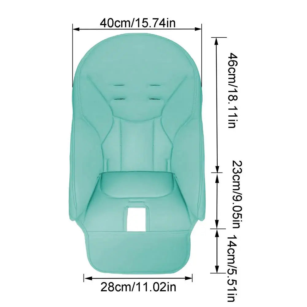 Dining Chair Cover PU Leather Baby Dining Chair Cover Soft Multifunctional Seat Cover With Padded Comfortable for Children