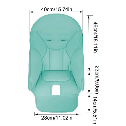 Dining Chair Cover PU Leather Baby Dining Chair Cover Soft Multifunctional Seat Cover With Padded Comfortable for Children