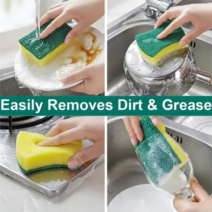 Double-Sided Magic Cleaning Sponge Set | Kitchen Scrubber