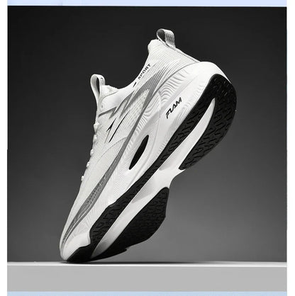 Marathon Men Sports Running Shoes Carbon Board Air Cushion Breathable Lightweight Women's Comfortable Athletic Nonskid Sneakers