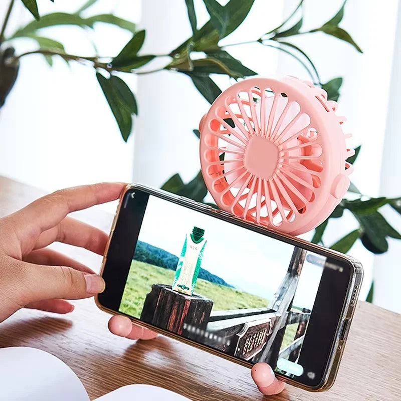 Multi Functional Student Baby Stroller Portable USB Mini  USB Rechargeable Handheld Electric Fan for Home 3 Speeds