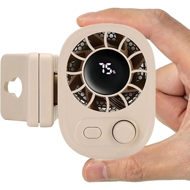 Clip-On Car Fan 360° Rotatable 100-Speed