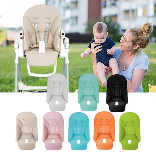Dining Chair Cover PU Leather Baby Dining Chair Cover Soft Multifunctional Seat Cover With Padded Comfortable for Children